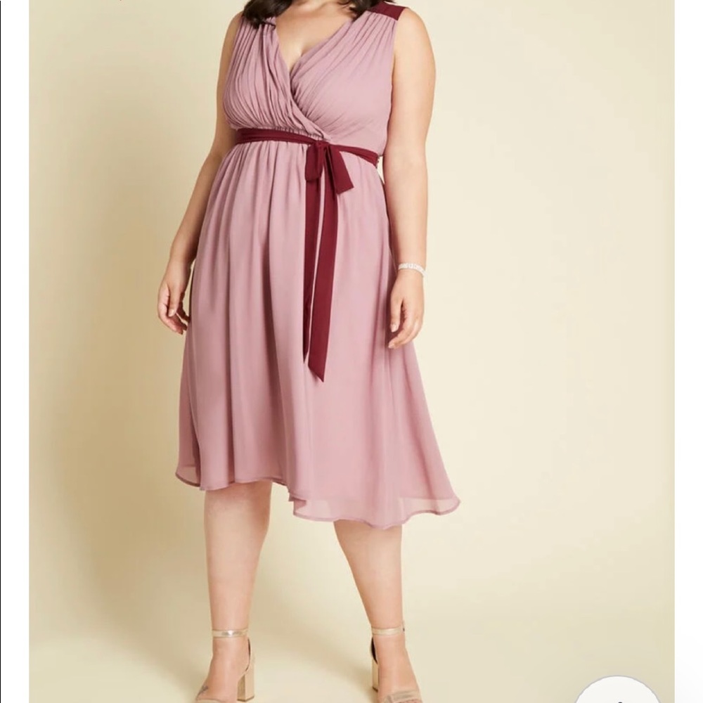 Pink Midi Dress